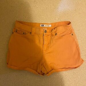 Faded glory orange jean type shorts